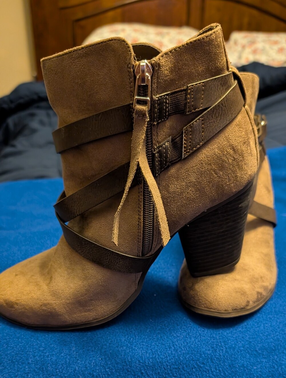 Torrid Suede Wrap-Strap Ankle Boot in Brown - Women 10w